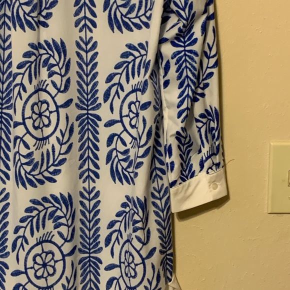 Goodnight Macaroon Mon Blue White Shirt Dress - Picture 13 of 13
